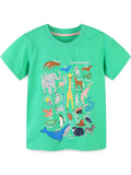 Children's Animal Print Short Sleeve T-Shirt