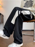 Men's Plus Size Contrast Stripe Relaxed Fit Pants