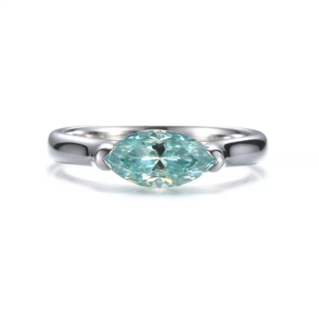 1 Carat Moissanite 925 Sterling Silver Ring