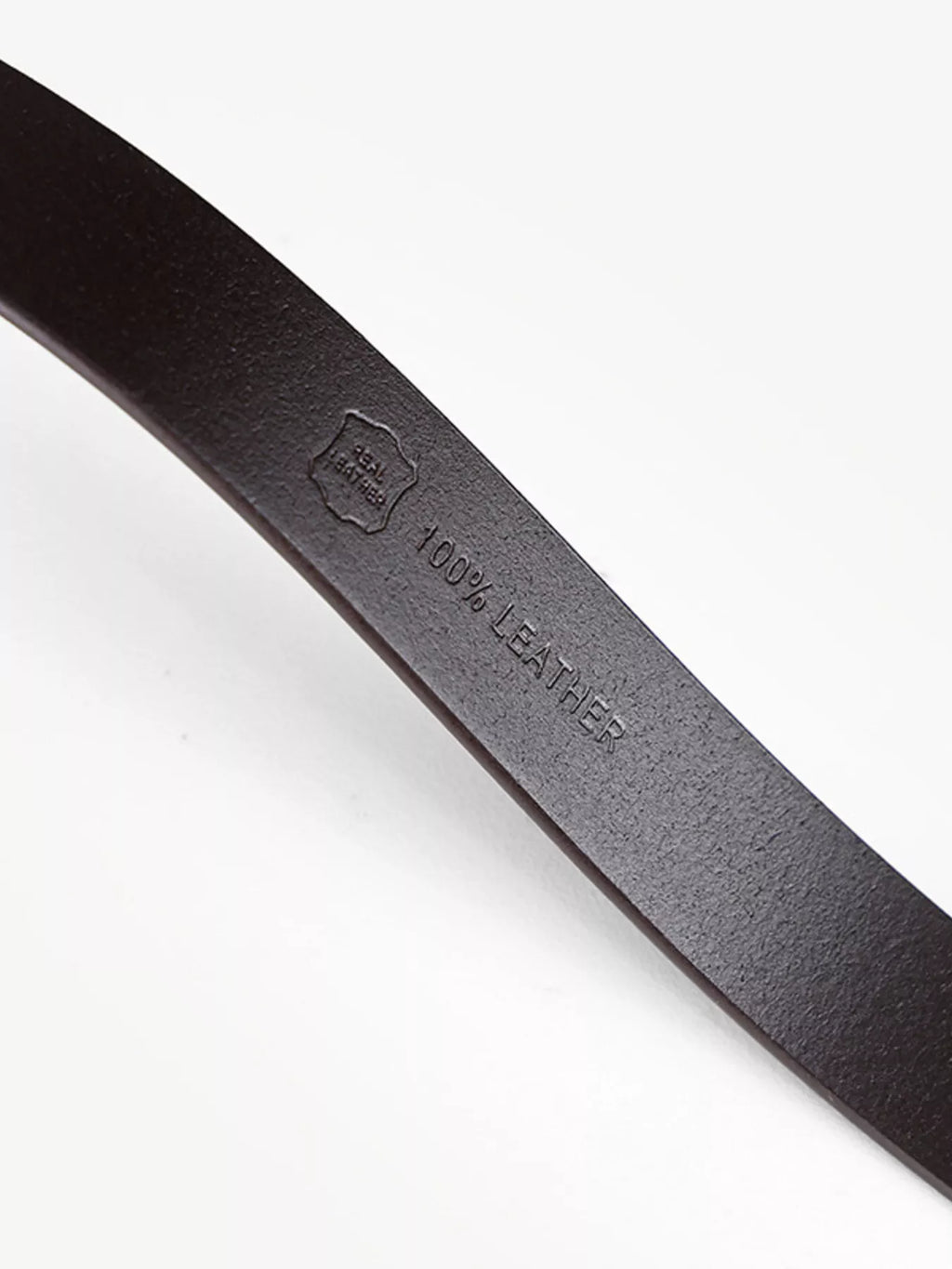 Leather Belt with Golden Buckle