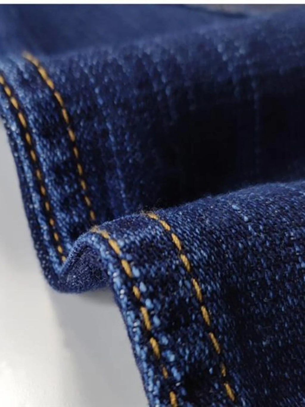 Men's Plus Size Button Up Long Sleeve Denim Shirt