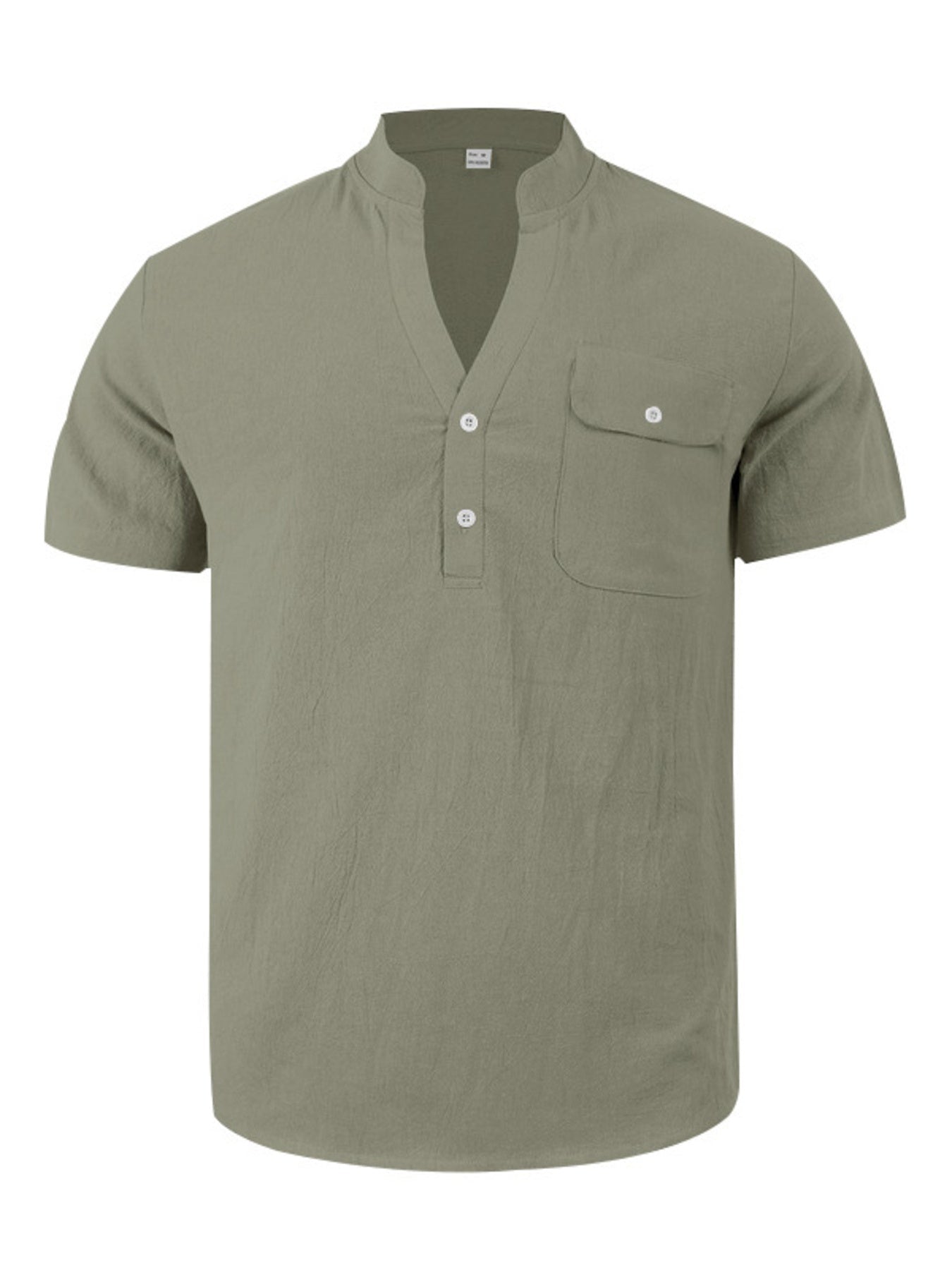 Men's Full Size Casual Short Sleeve Shirt Plus Size