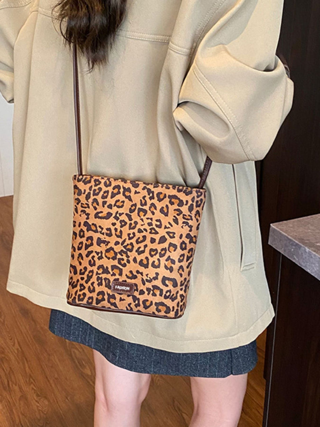 Leopard Print Crossbody Bag