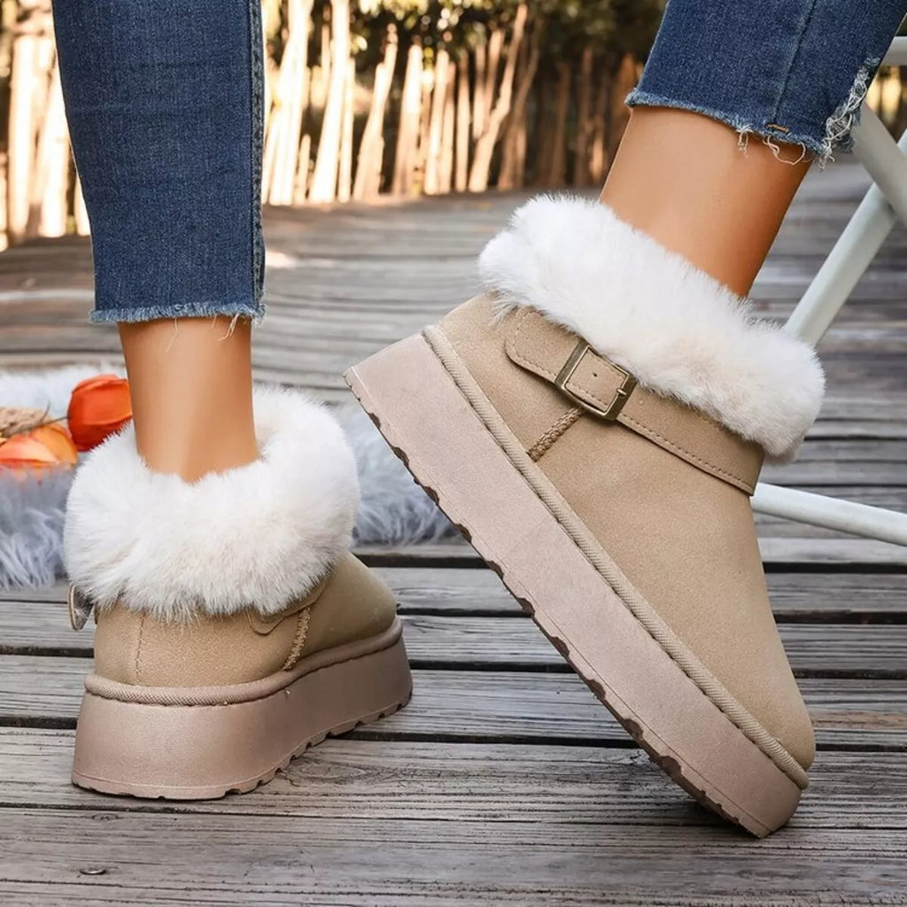 Round Toe Platform Boots