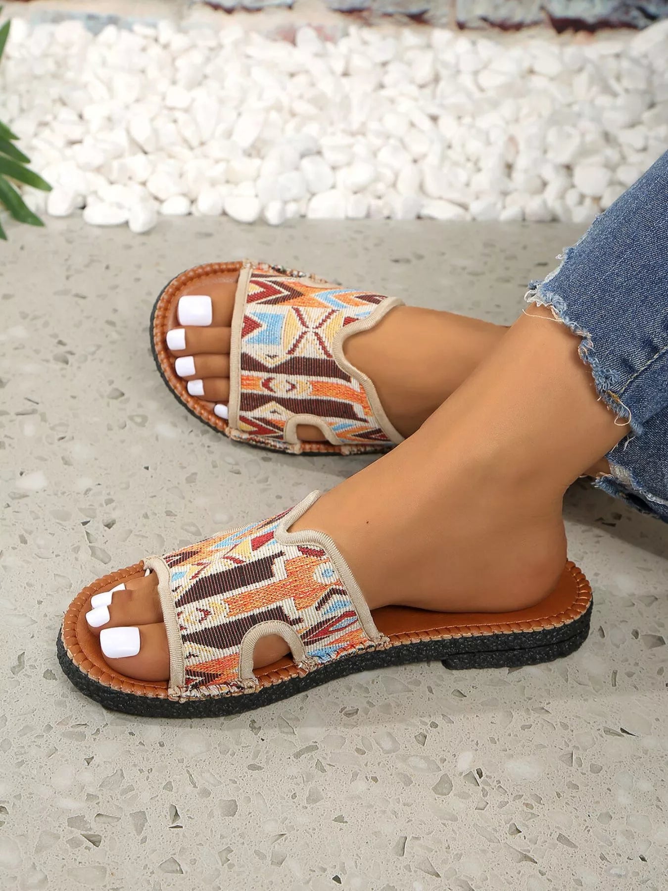 Open Toe Flats Sandals