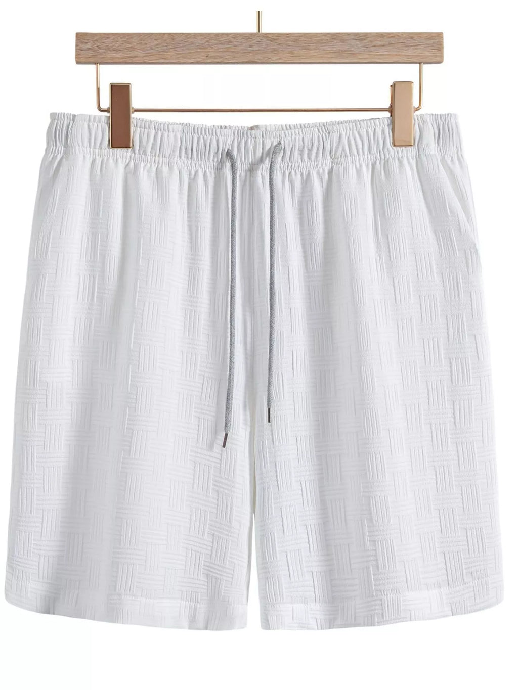 Men's Textured Drawstring Shorts