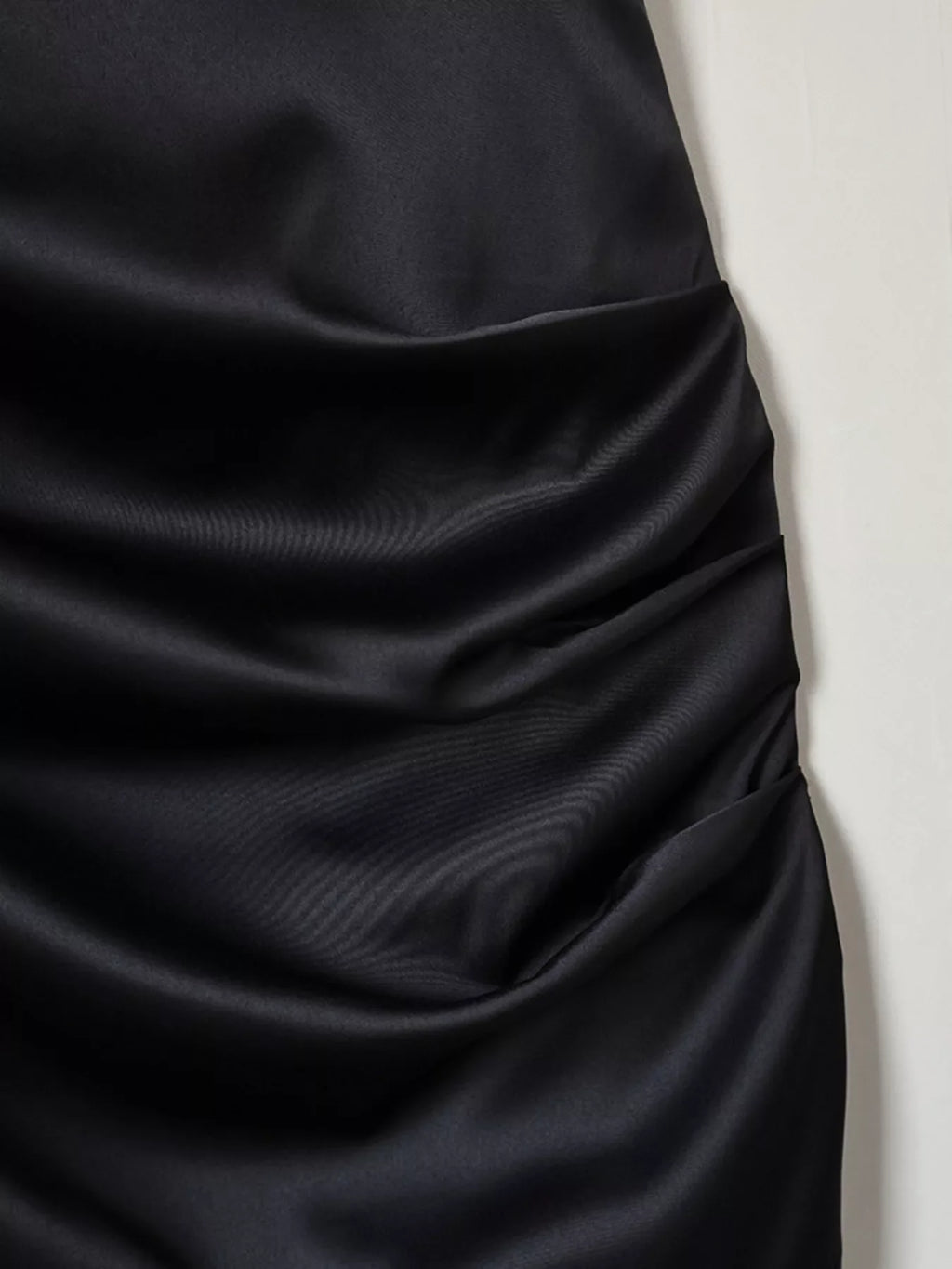Satin Mini Dress with Lace Detachable Cape