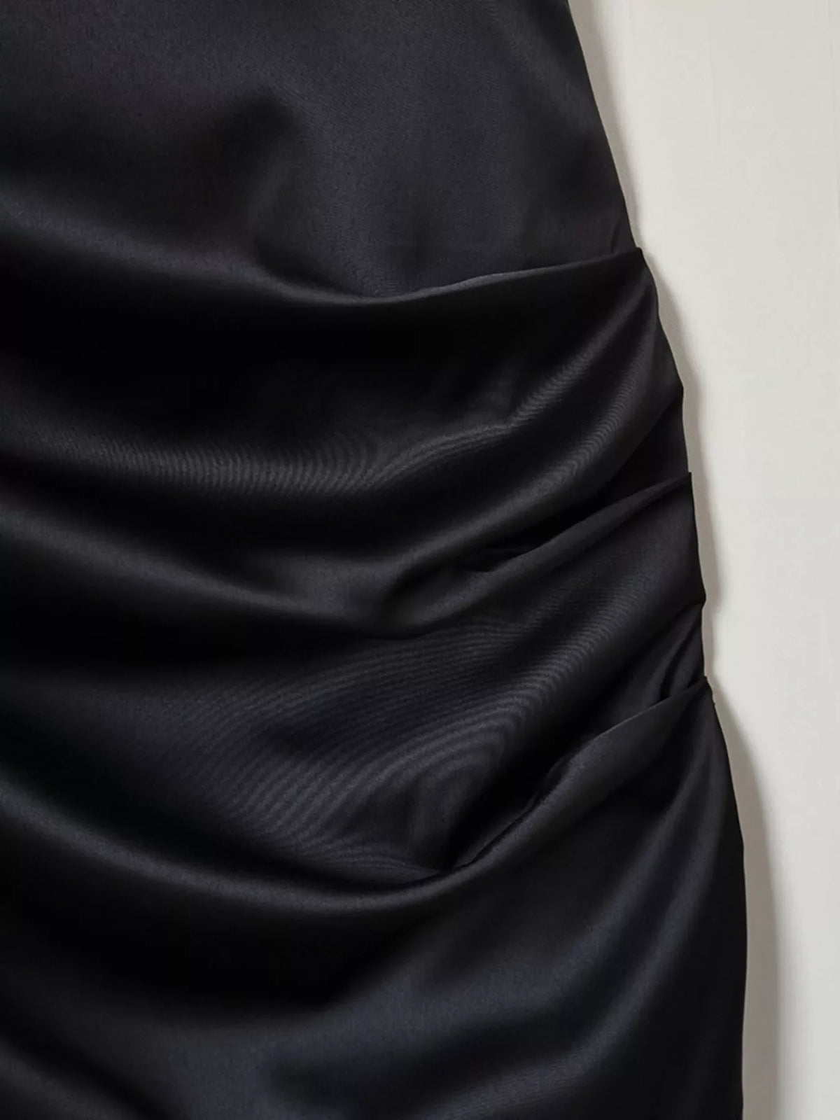 Satin Mini Dress with Lace Detachable Cape