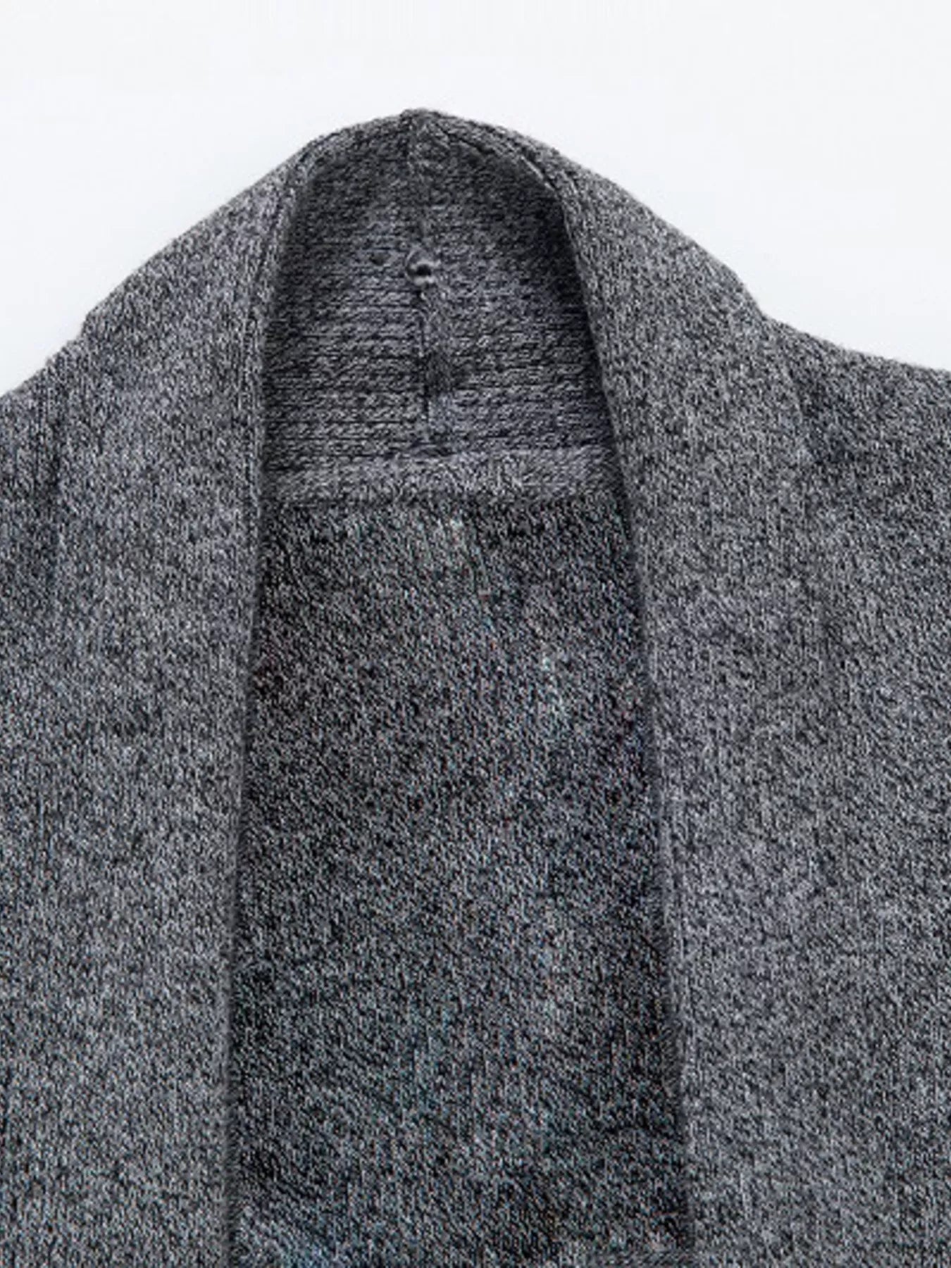 Men's Plus Size Long Sleeve Open Front Cardigan