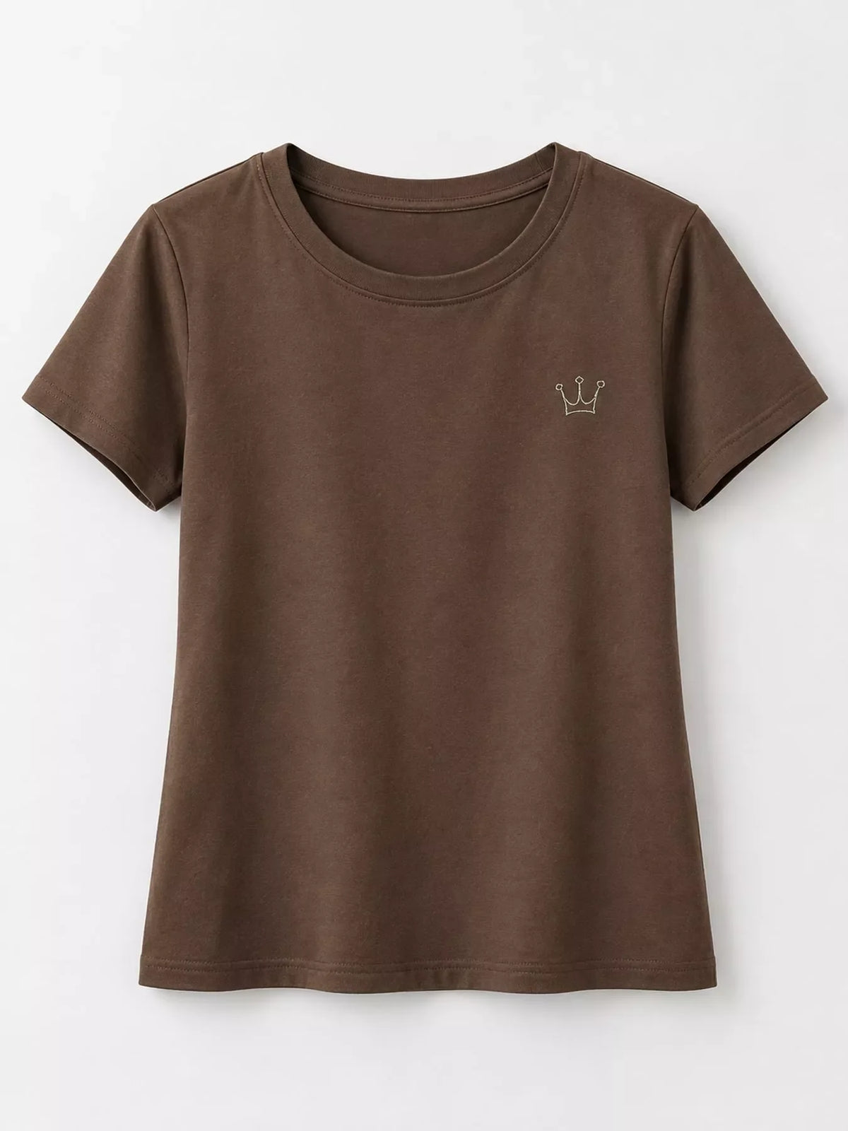 Full Size Crown Long Sleeve T-Shirt Plus Size