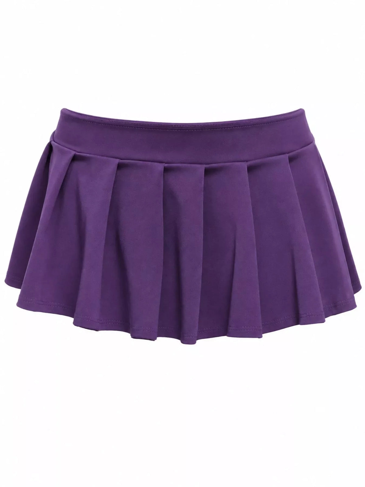 Low Waist Pleated Micro Mini Skirt