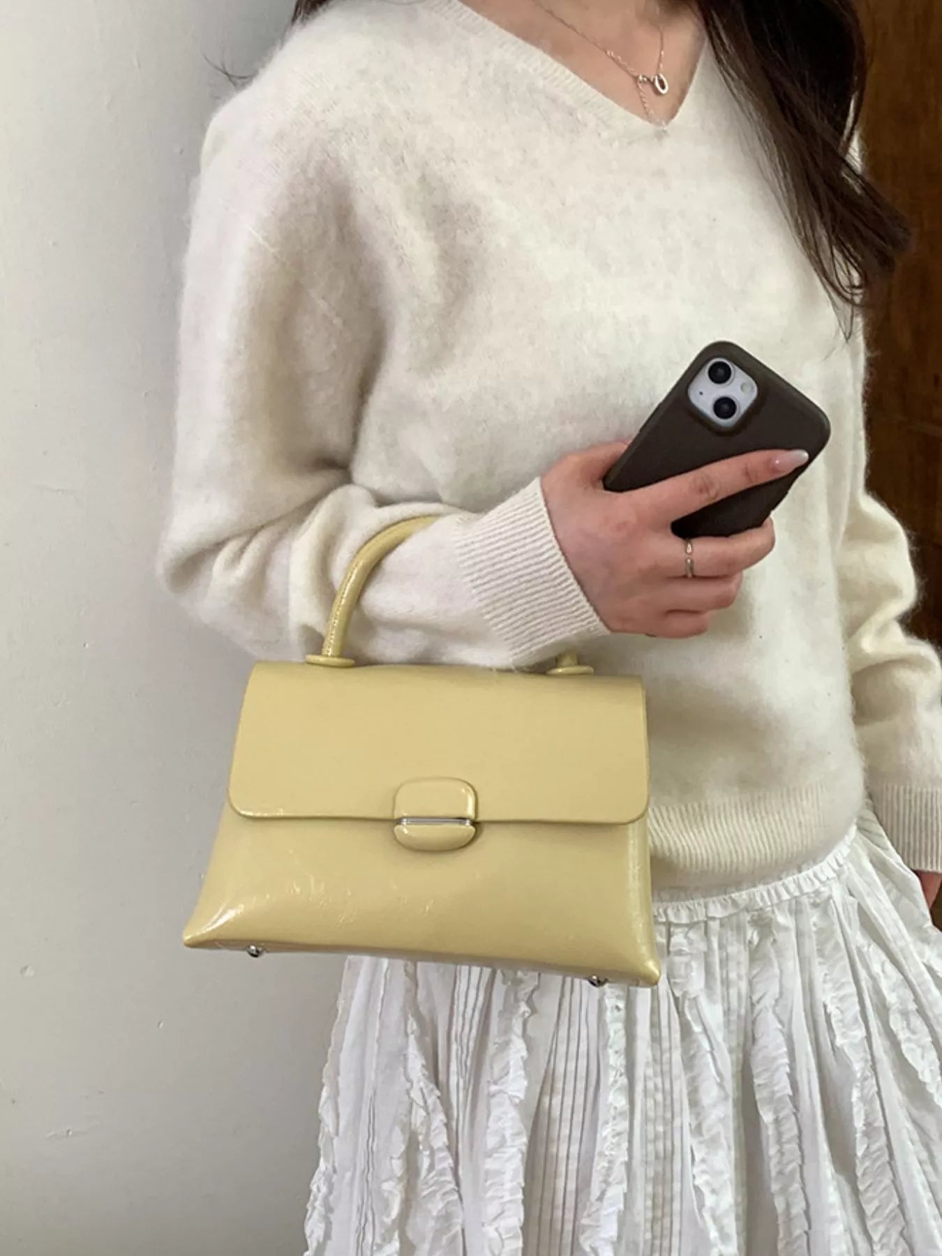 Top-Handle Crossbody Bag