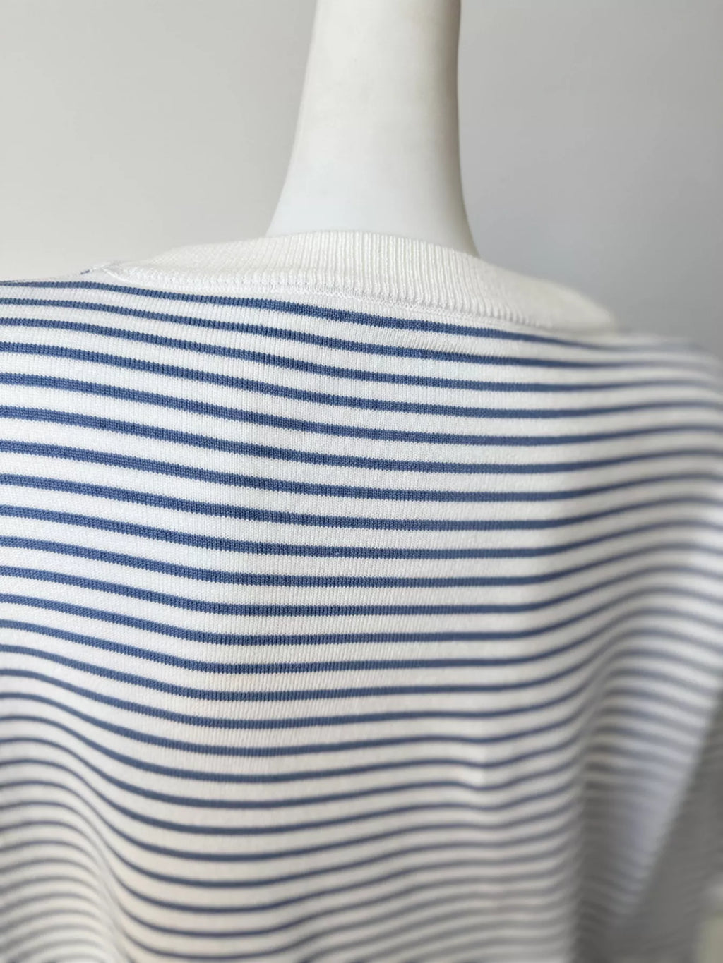 Striped Round Neck Knit Top
