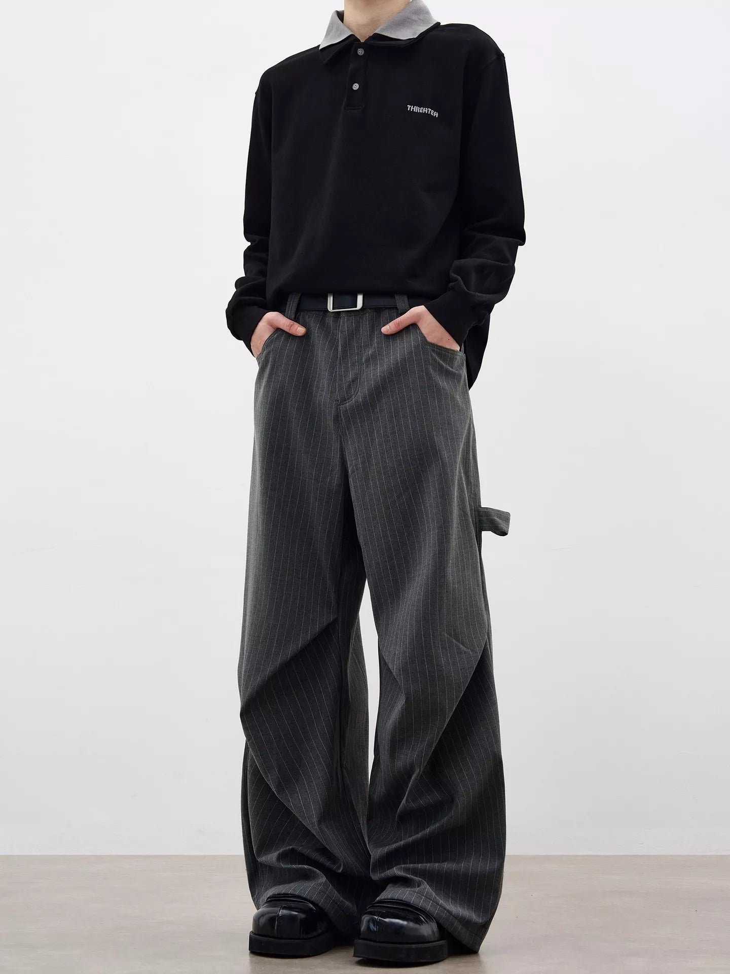 Men's Plus Size Wide Leg Pants