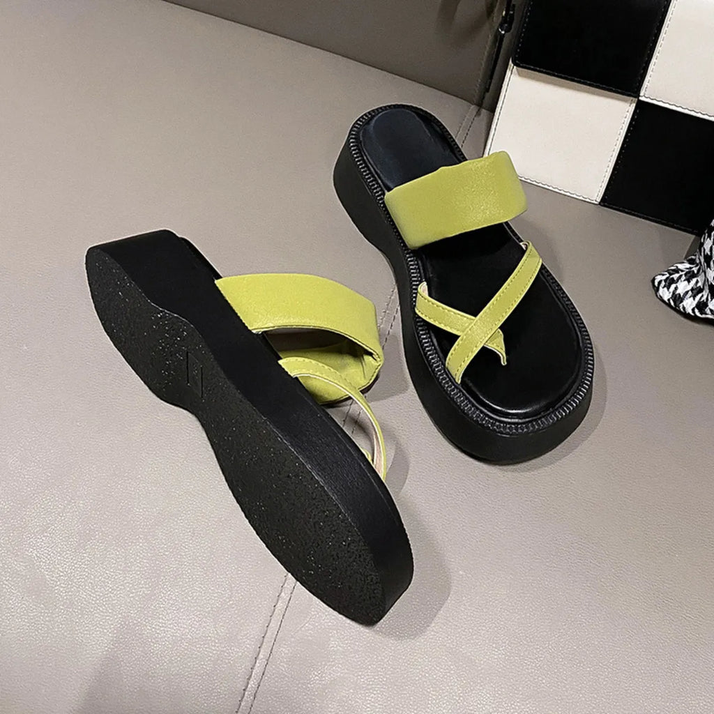 Multi-Strap Platform Sandals