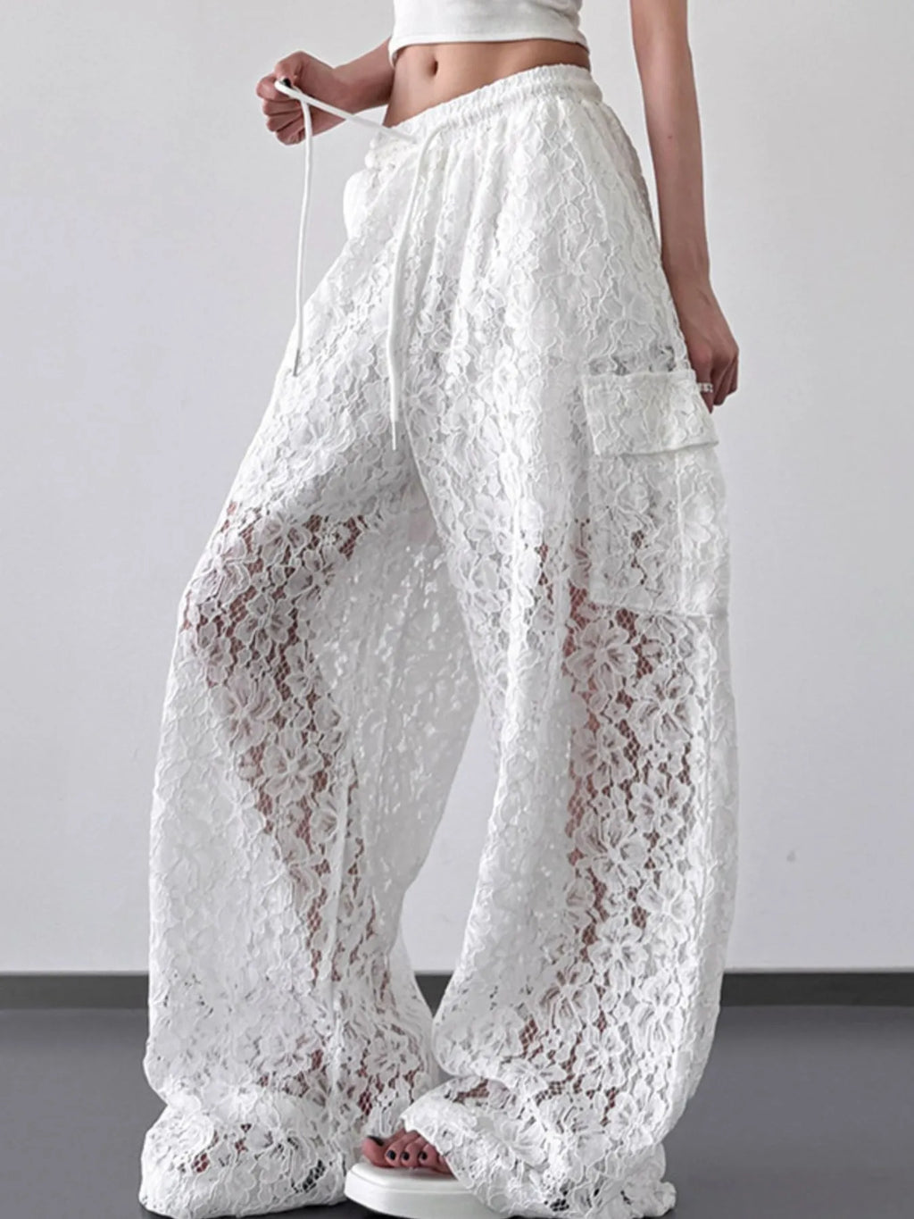 Lace Wide Leg Pants