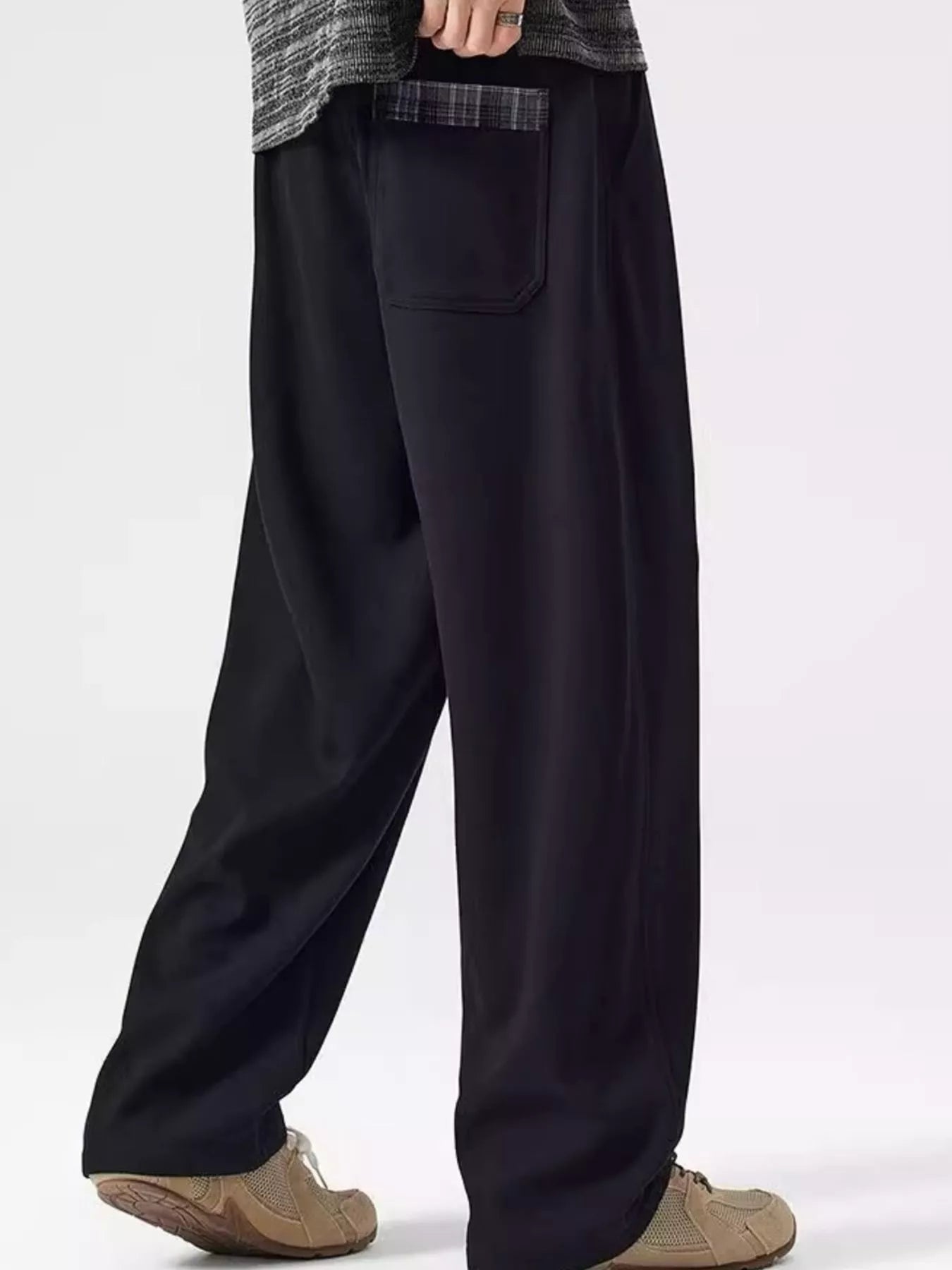 Men's Plus Size Loose Fit Drawstring Casual Pants