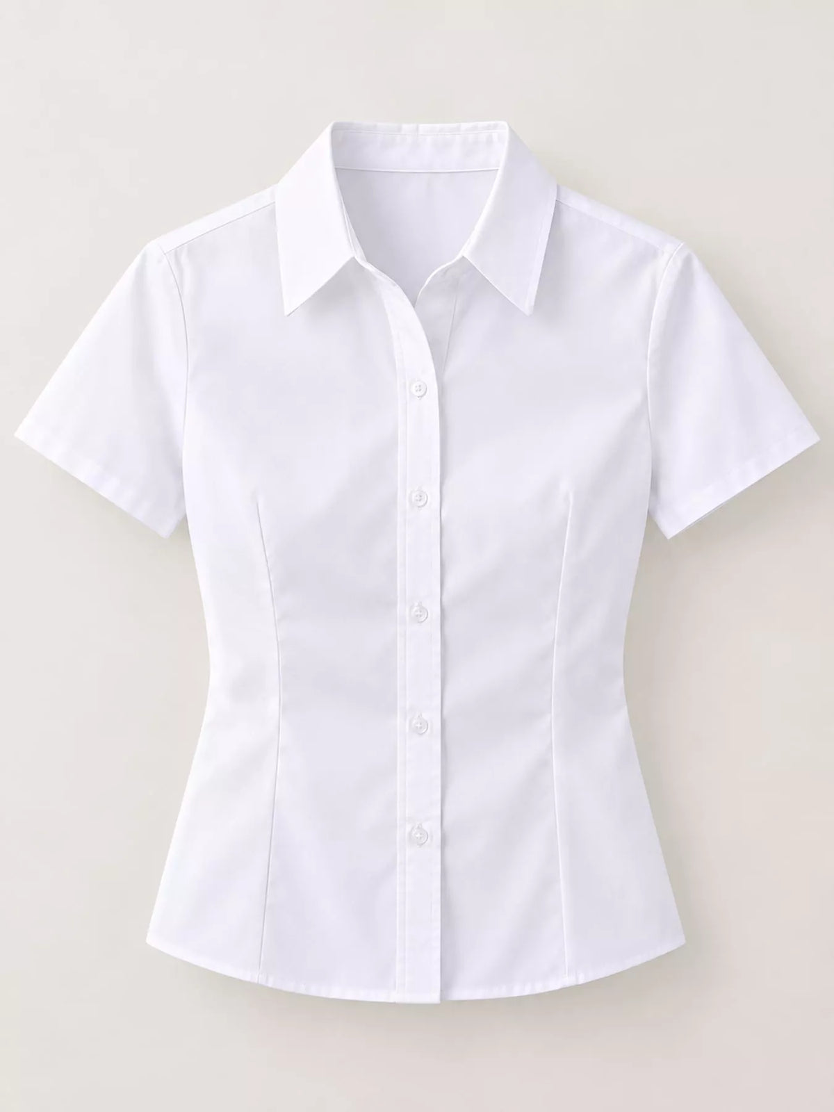 Full Size Classic Slim-Fit Button-Down Shirt Plus Size