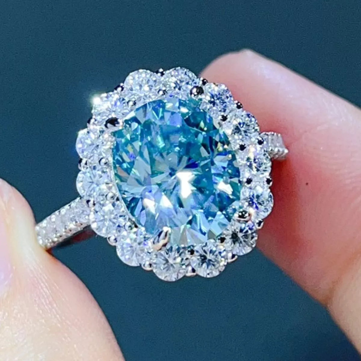 5 Carat Moissanite 925 Sterling Silver Ring