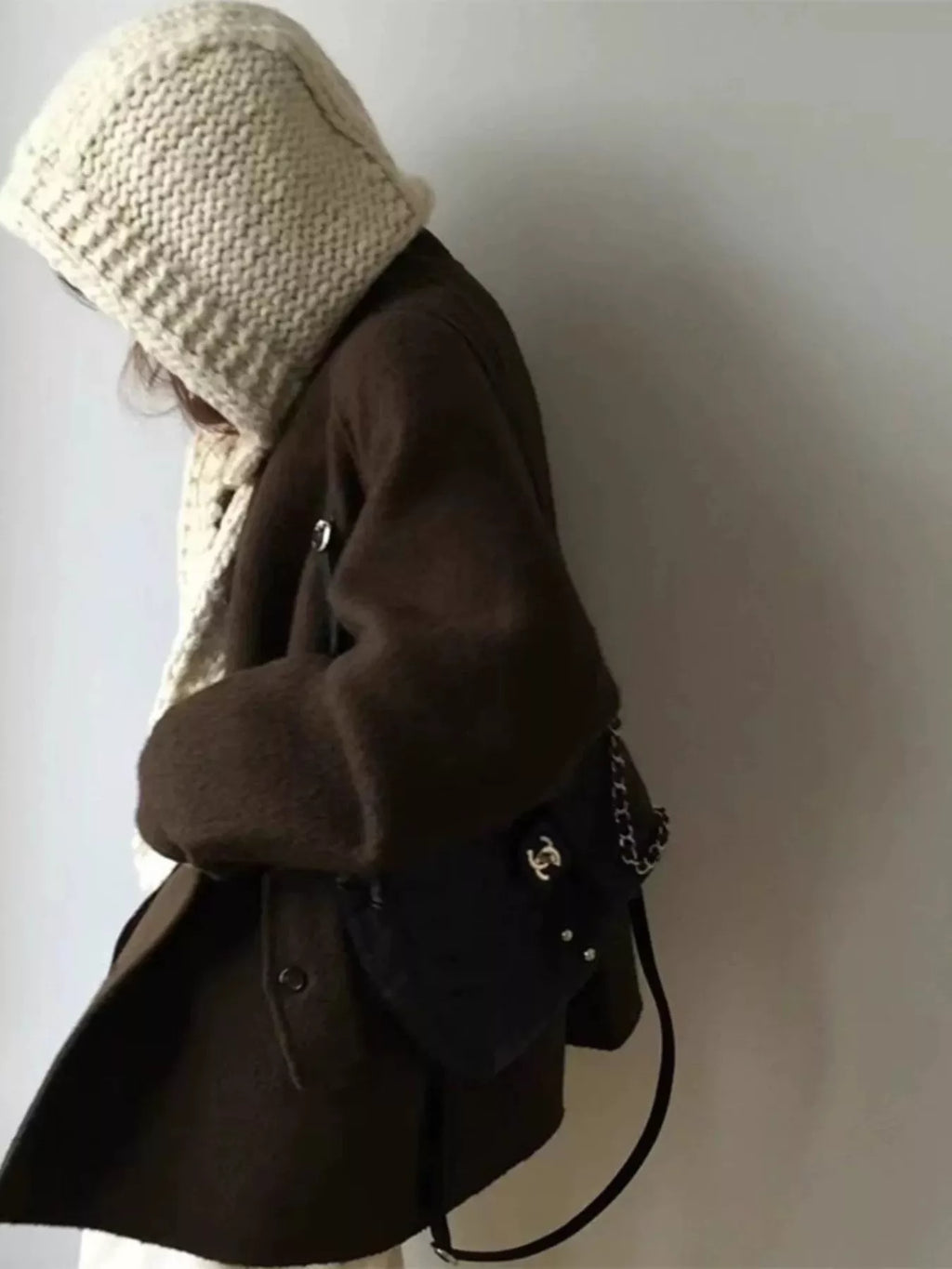 Knitted Earflap Beanie Hat