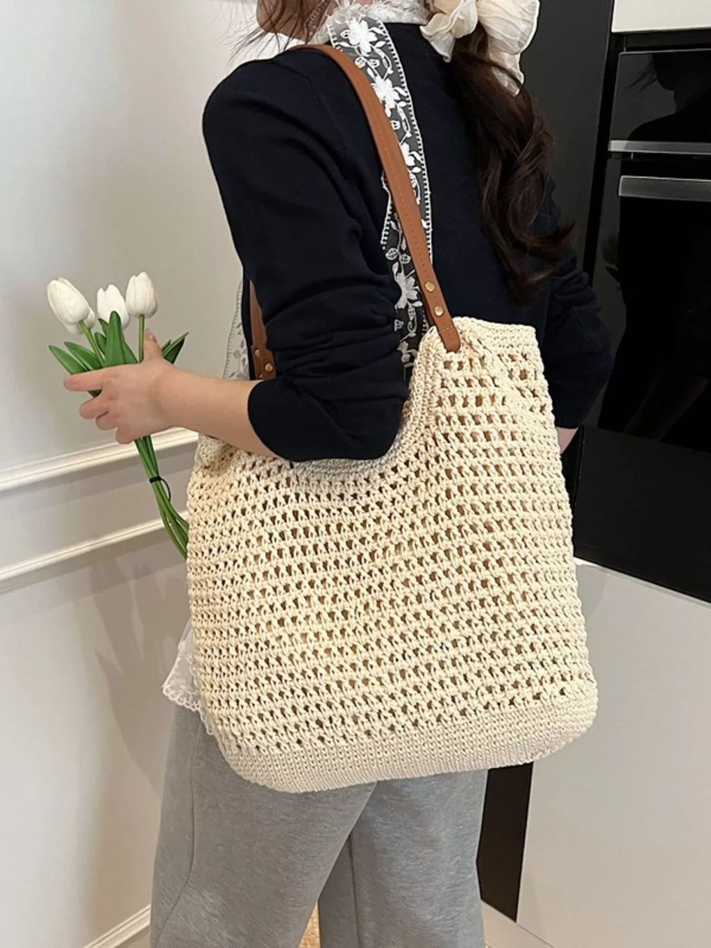 Crochet Knit Shoulder Bag
