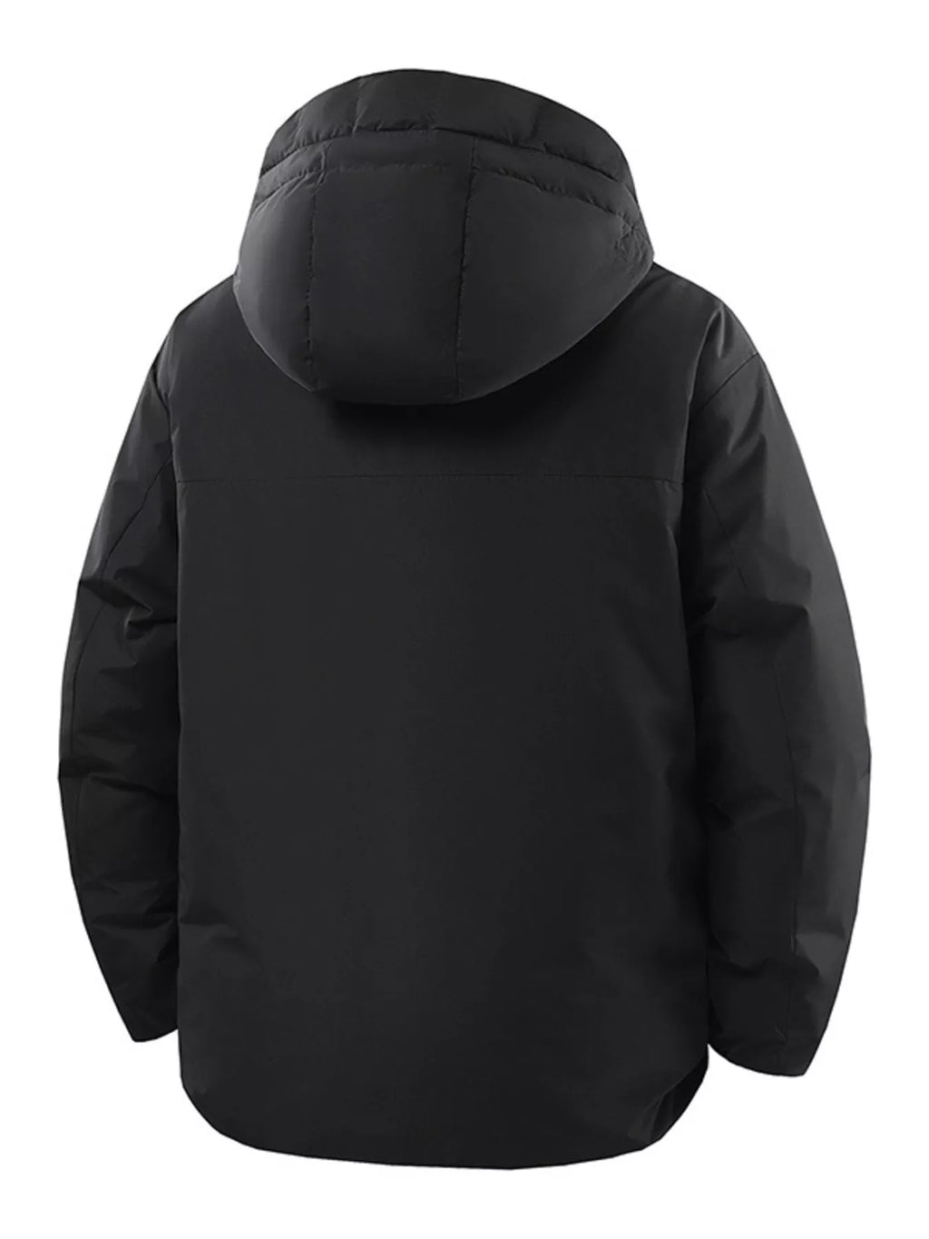 Men's Plus Size Zip Up Hooded Puffer Jacket