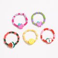 Colorful Fruit Charm Beaded Ring