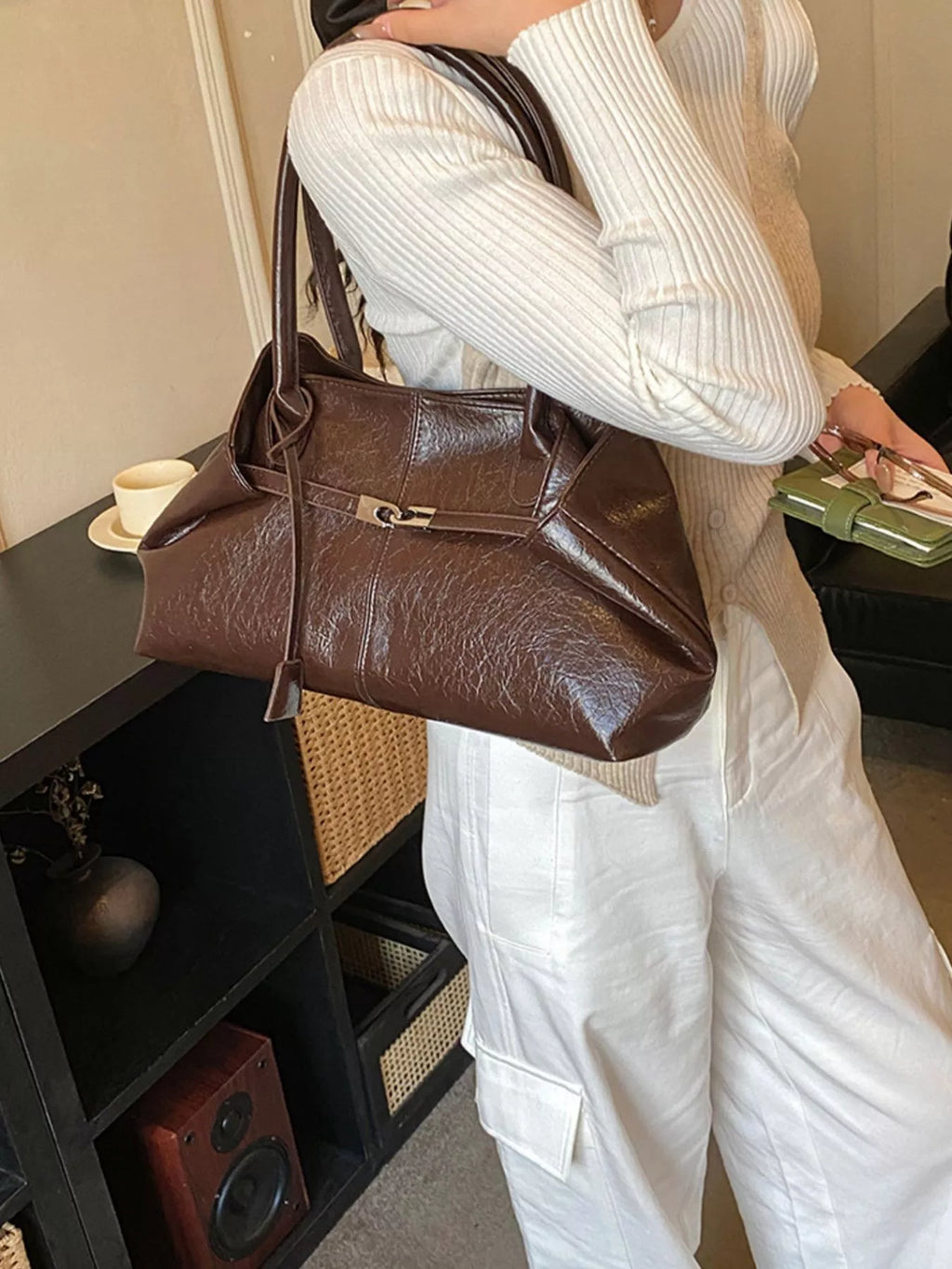 PU Leather Shoulder Bag