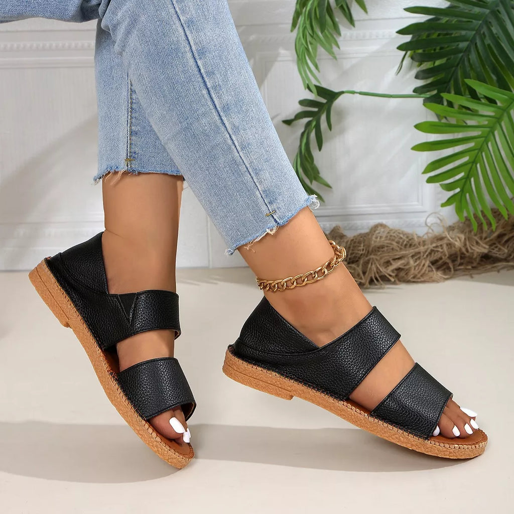 Open Toe Flats Sandals