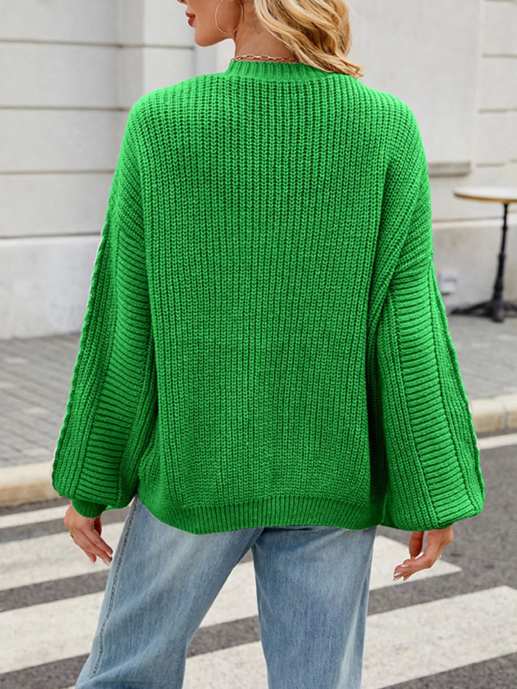 Cable Knit Button-Up Cardigan