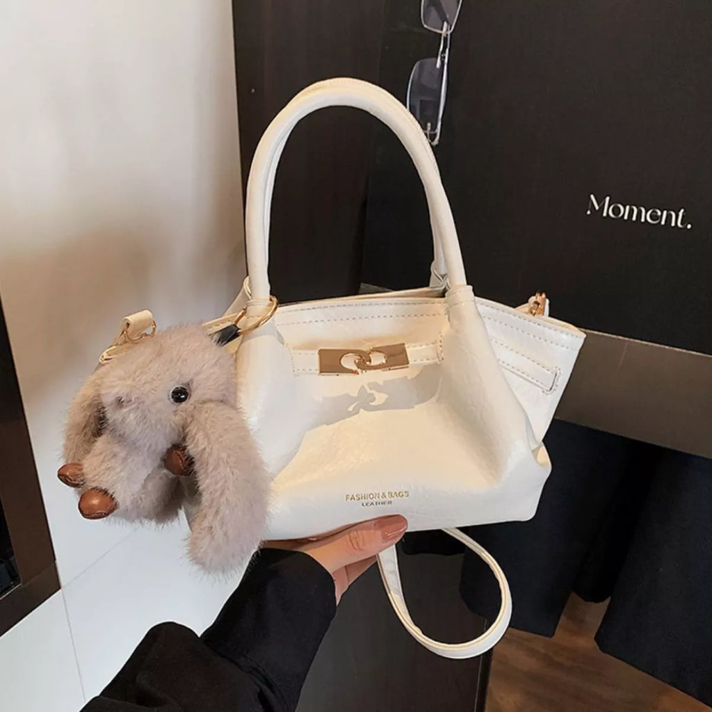 Top Handle Leather Handbag