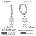 Color Zircon Drop Earrings Collection