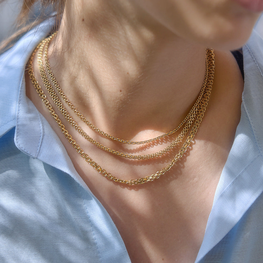 Layered Chain Necklace Collection