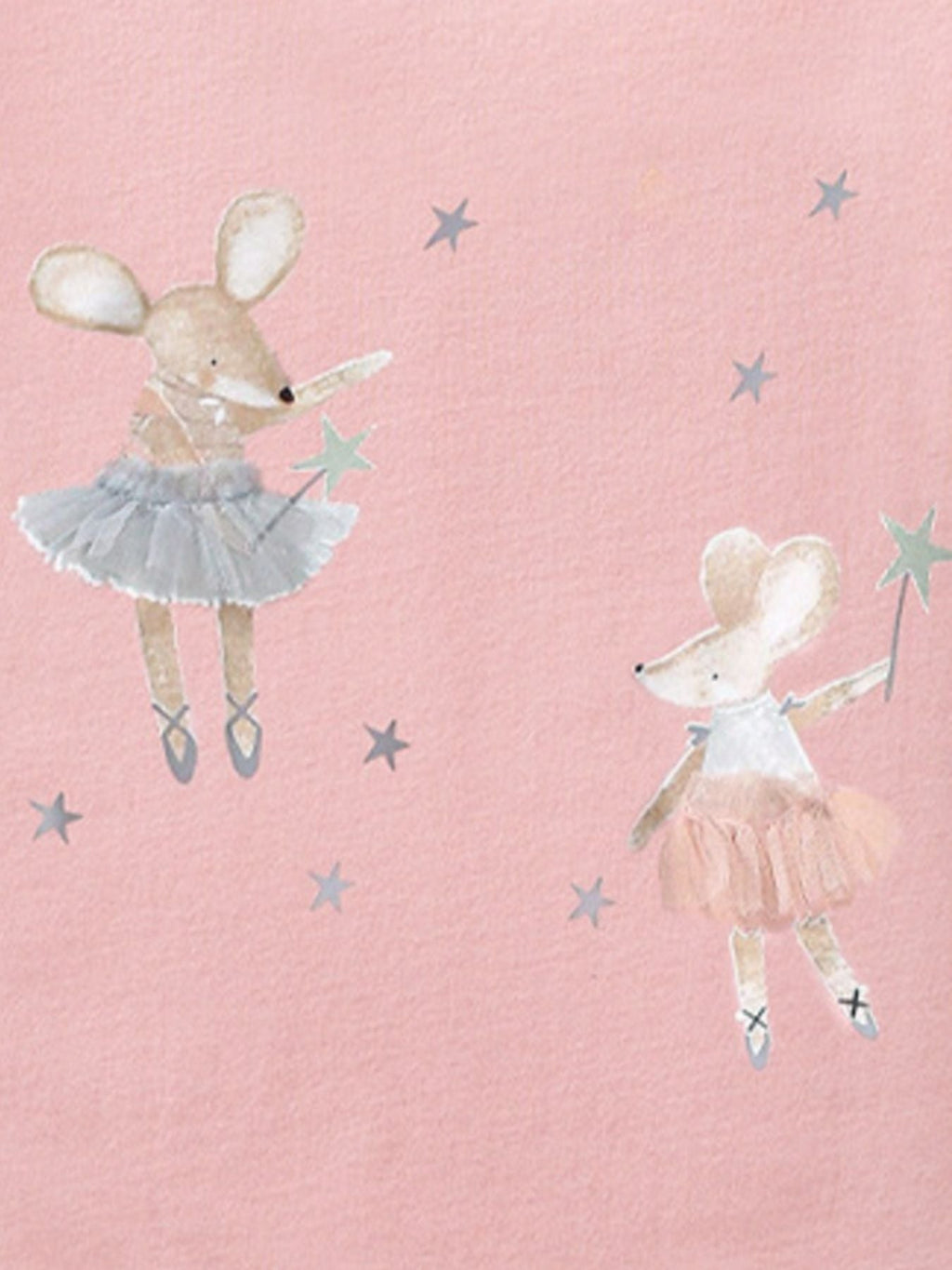 Children's Mouse Ballerina Graphic Round Neck Tee
