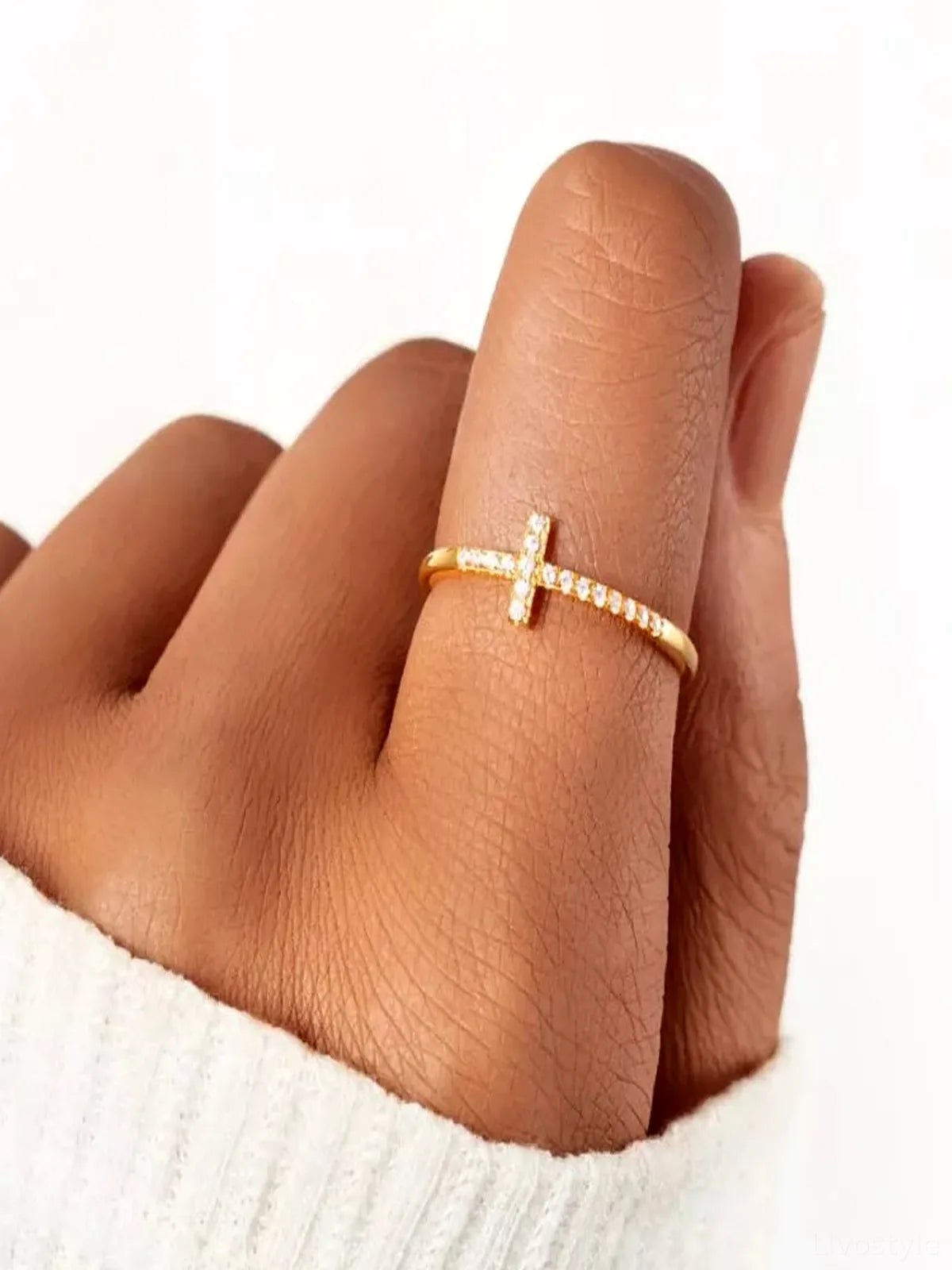 925 Sterling Silver Everyday Cross Ring