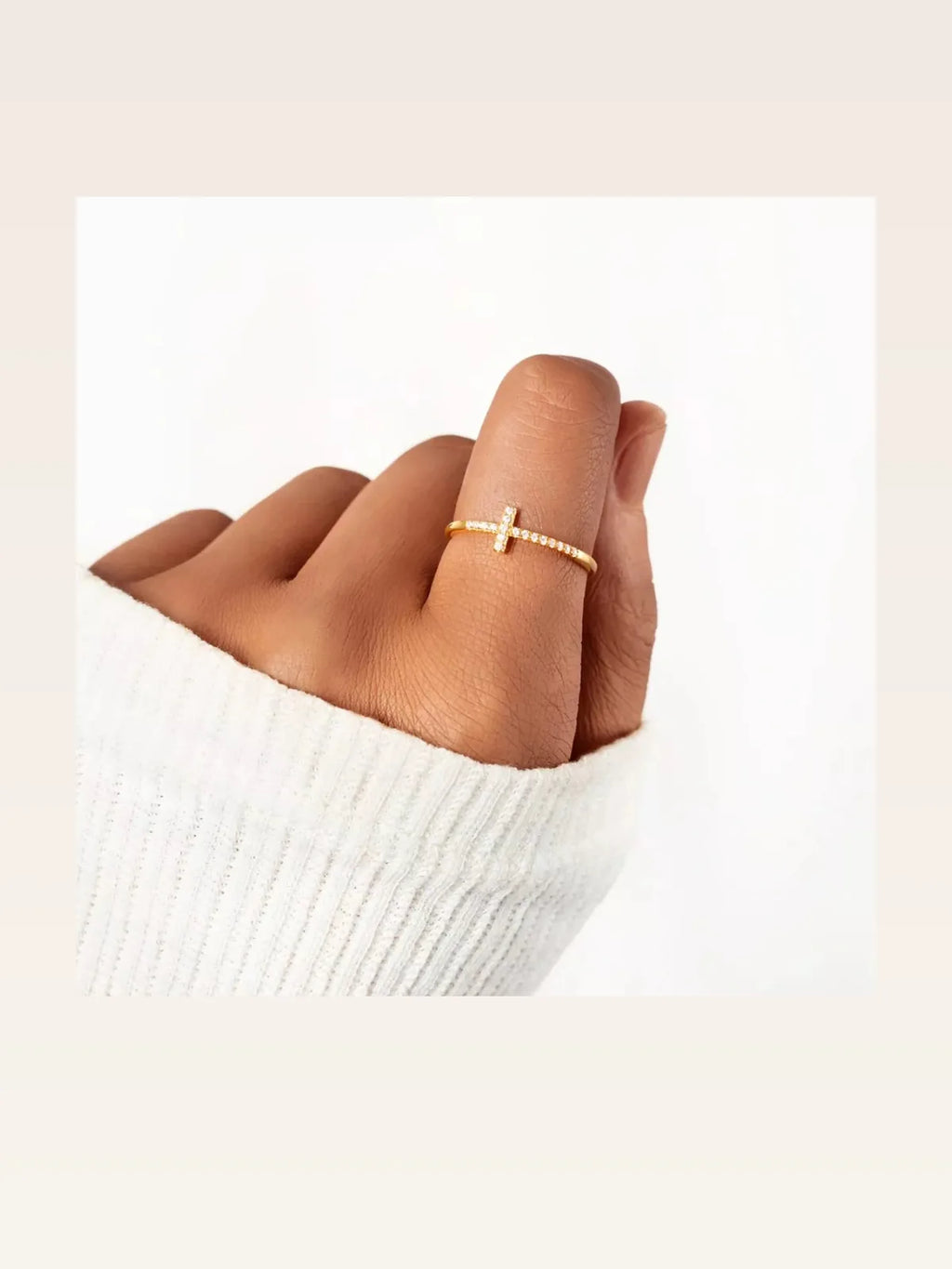 925 Sterling Silver Everyday Cross Ring