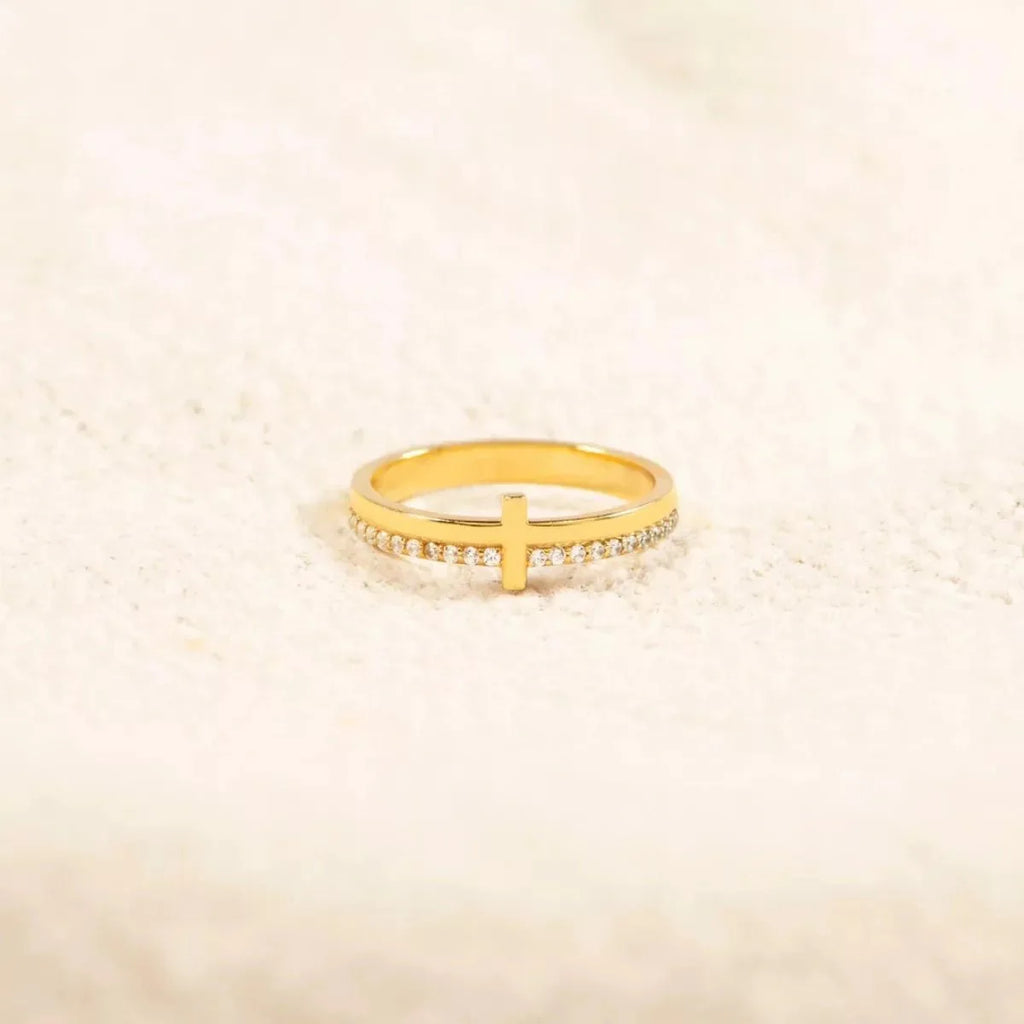 925 Sterling Silver Cross Ring