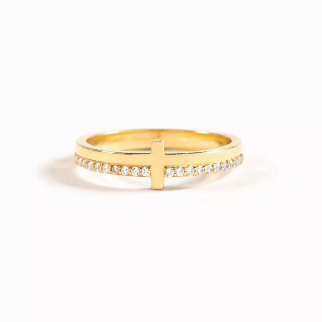 925 Sterling Silver Cross Ring