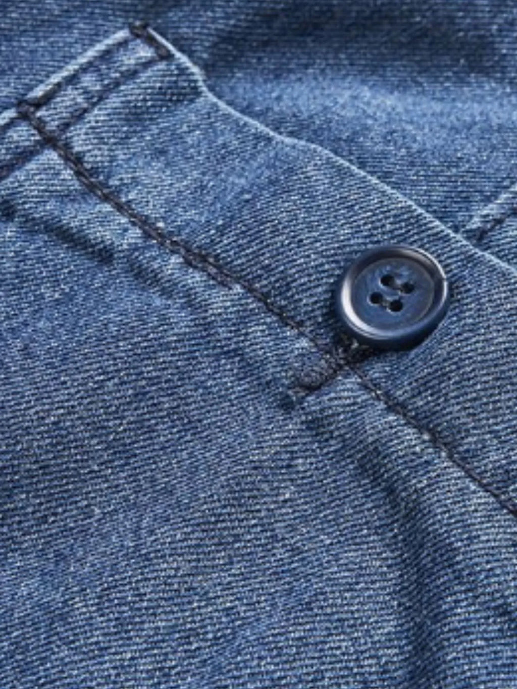 Men's Pocketed Denim Shorts