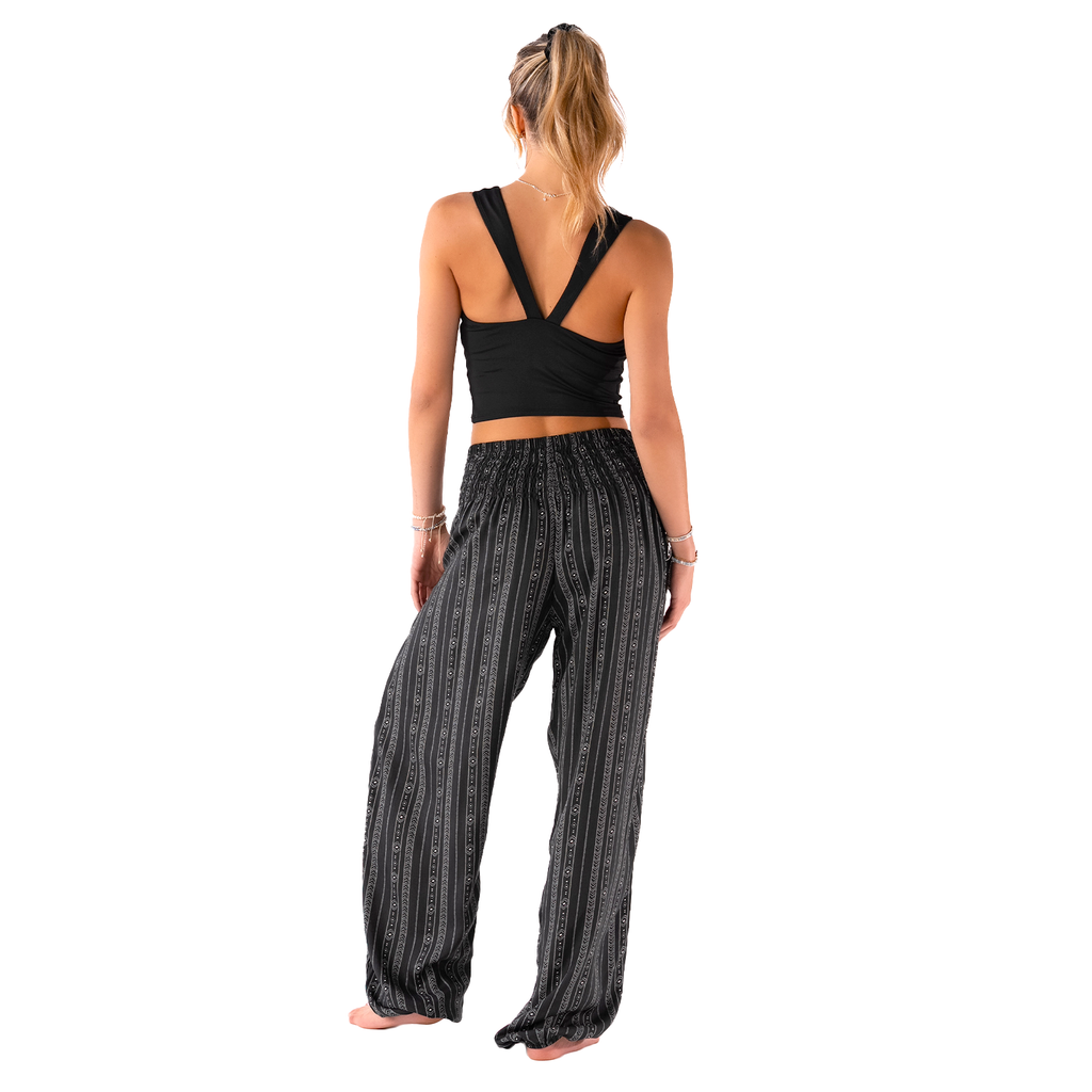 Akha Tribal Print Harem Pants with Pockets