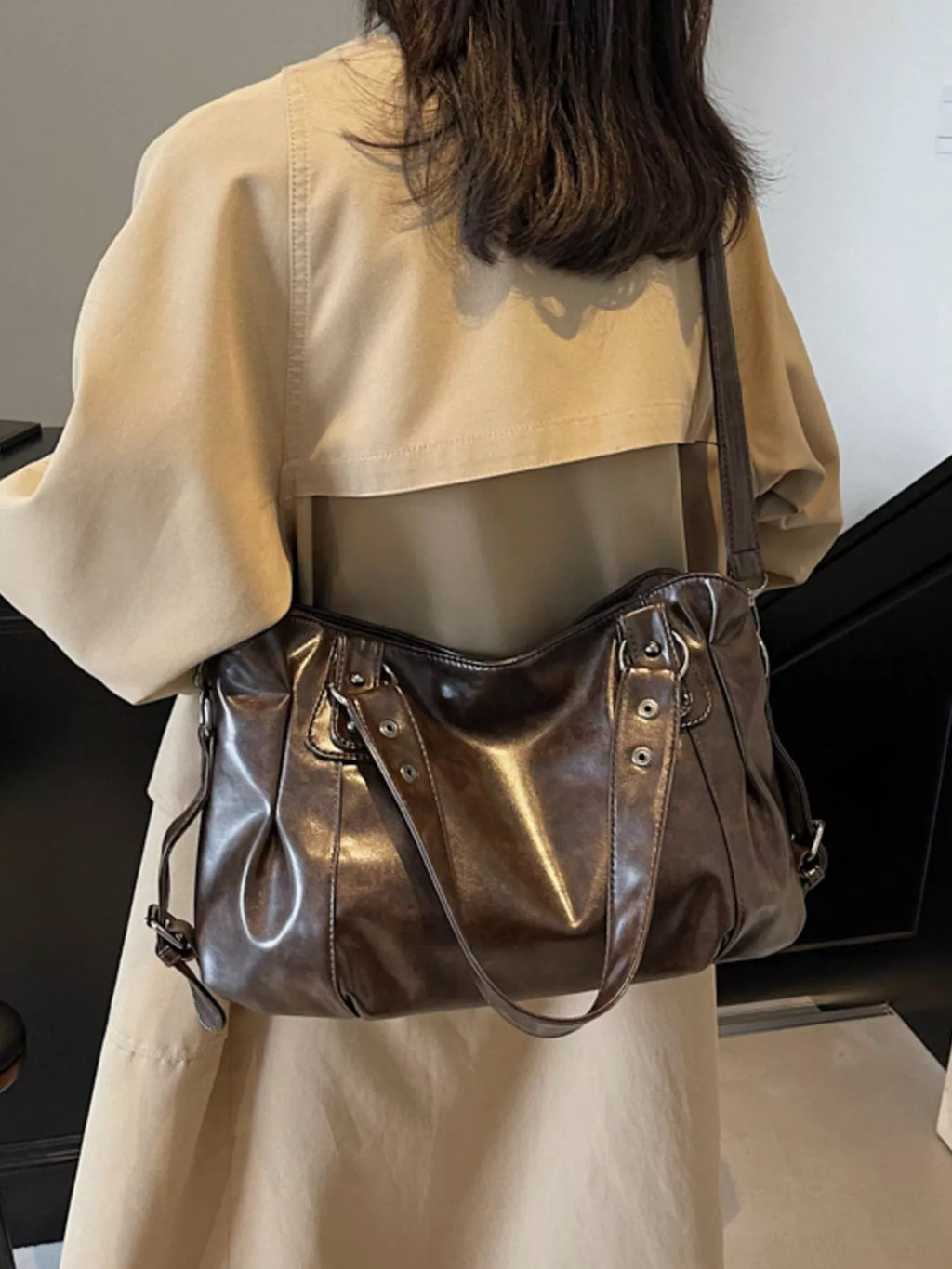 Vintage Style Leather Handbag