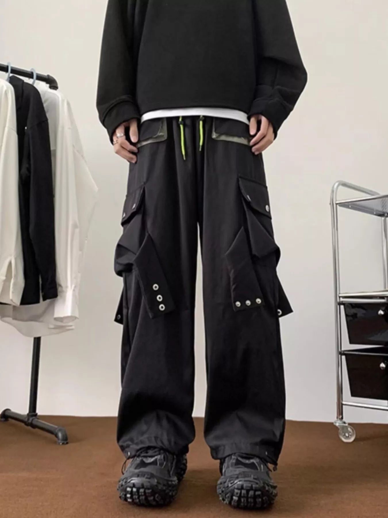 Men's Plus Size Multi-Pocket Relaxed Fit Cargo Pants