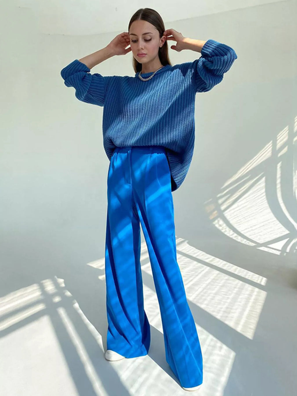 Wide Leg Pleated Pants