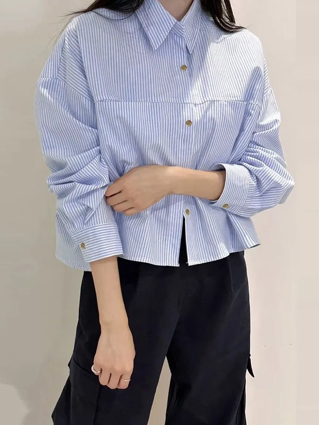 Striped Button-Down Shirt