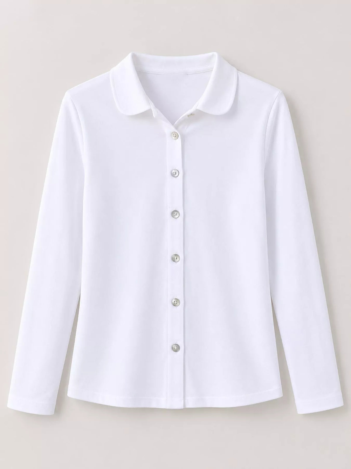Full Size Button-Down Long Sleeve Shirt Plus Size