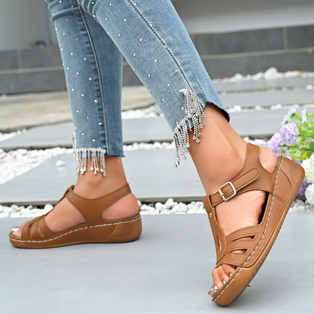 Open Toe Wedge Sandals
