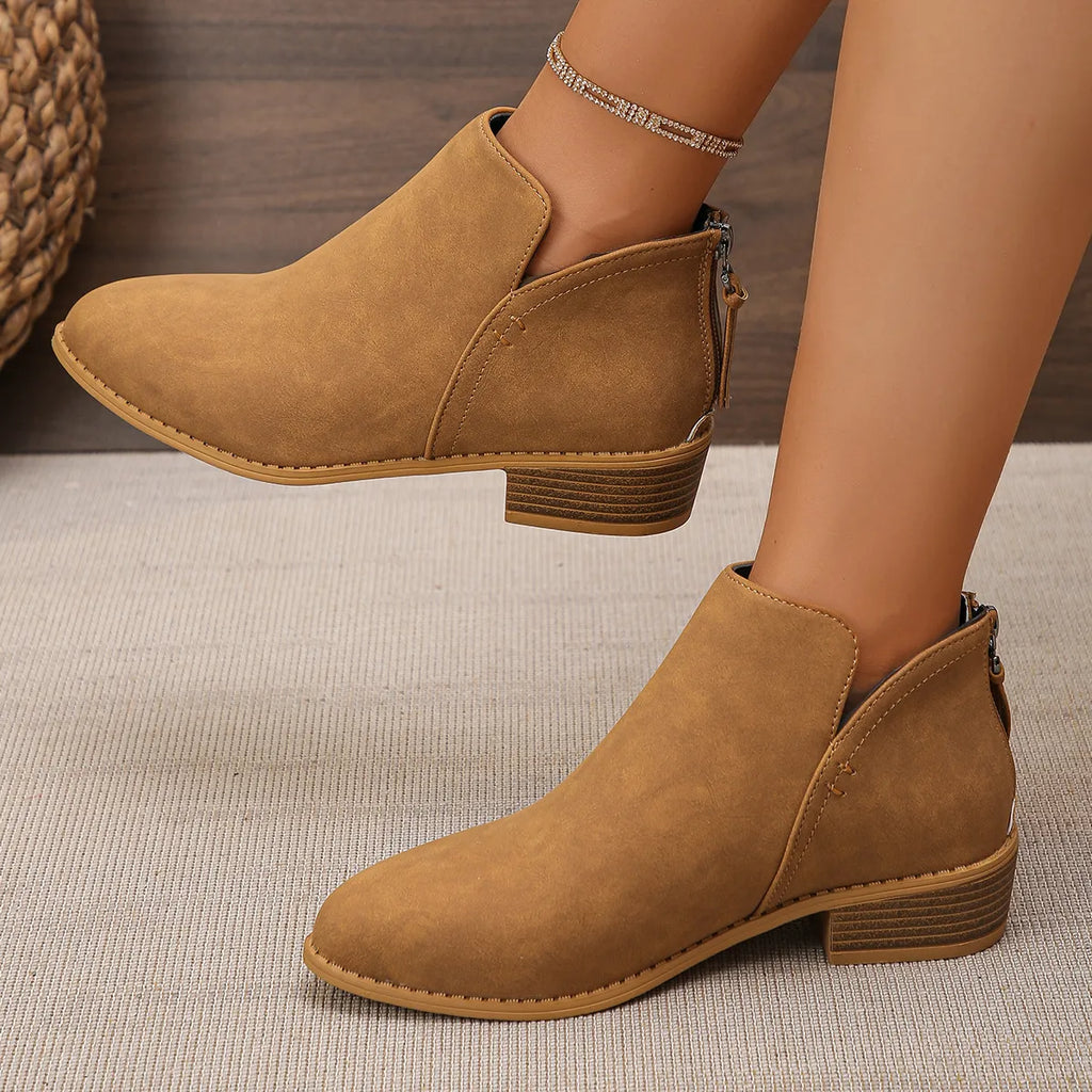 Classic Block Heel Ankle Boots