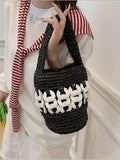 Woven Bucket Handbag