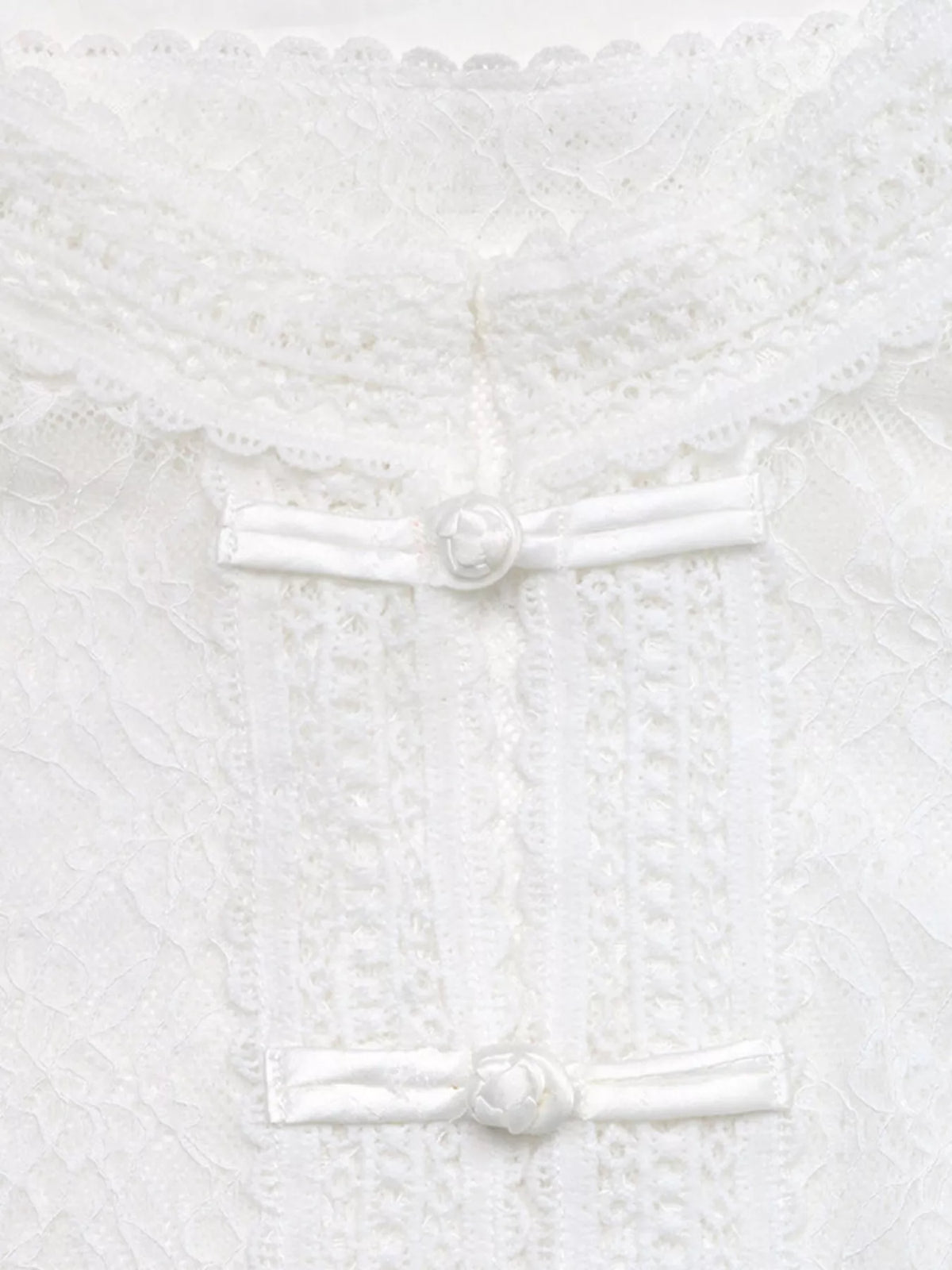 Lace Chinese Style Button Shirt