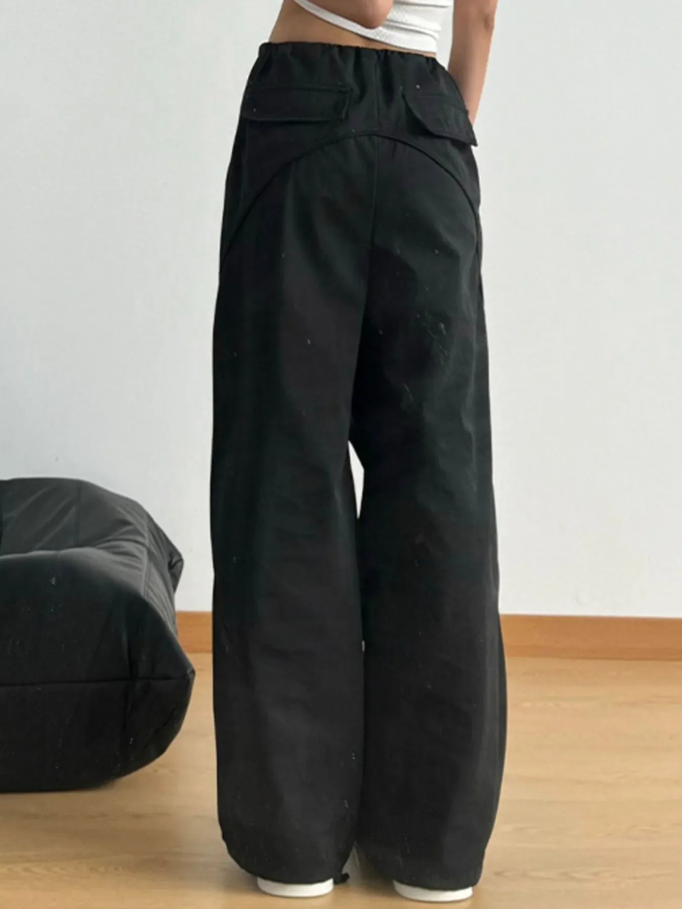 Wide Leg Drawstring Pants